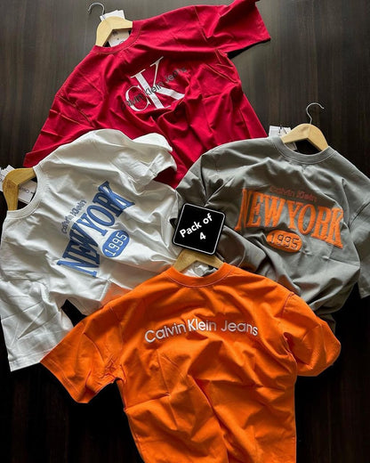 Combo of 4 Men's T-shirts